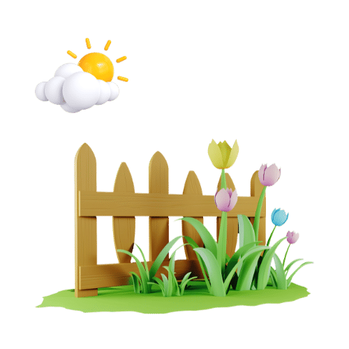 garden with fence icon